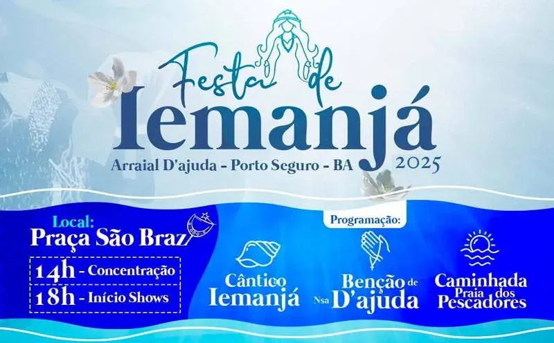 Imagem popular de Iemanjá já embranquecida