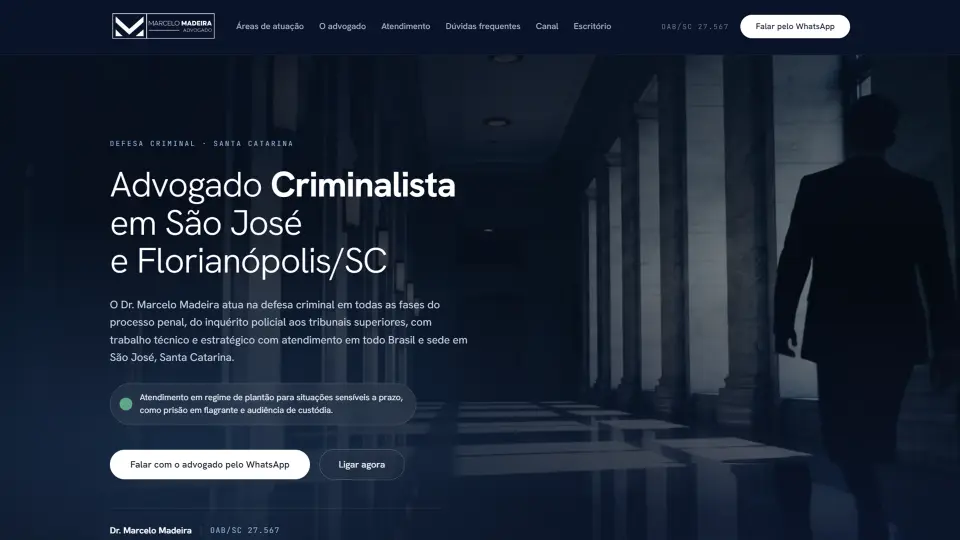 Capa do site Marcelo Madeira Advogado