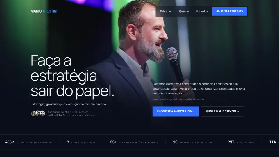 Capa do site Trentim