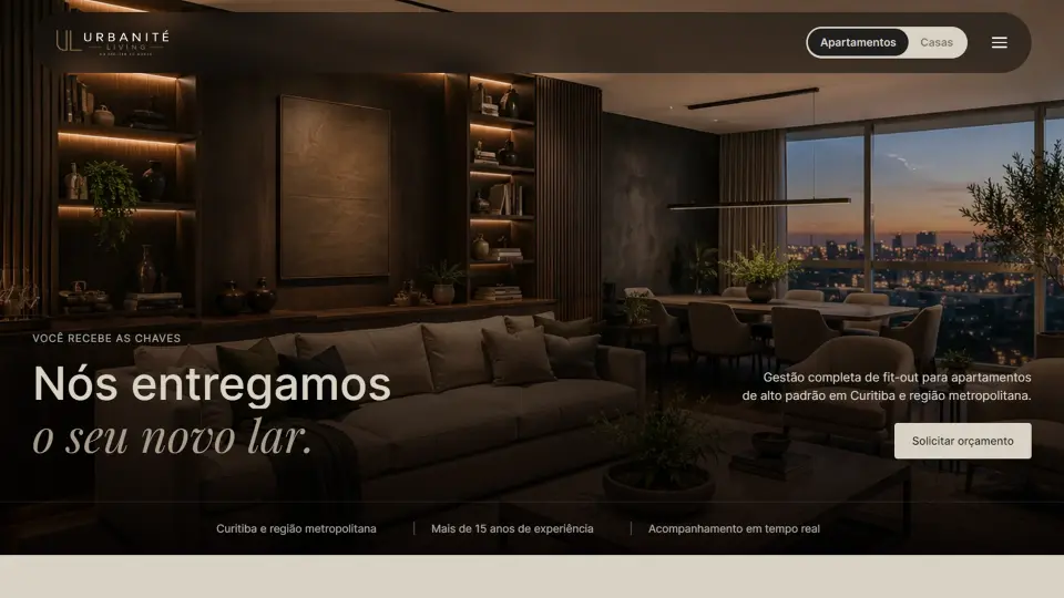 Capa do site Urbanité